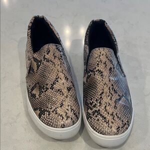 Snakeskin Slip-On Sneakers